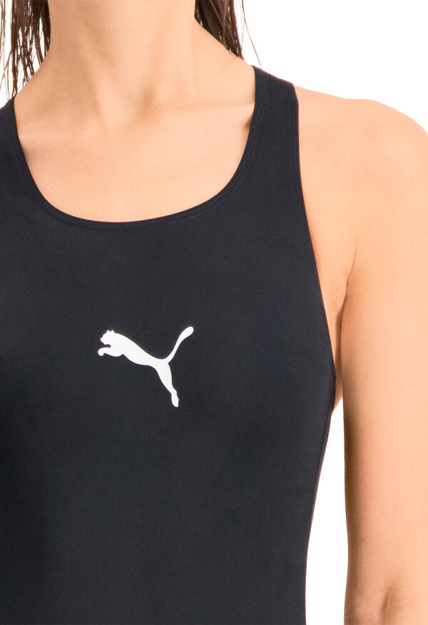 Strój kąpielowy damski Puma, Racerback, czarny