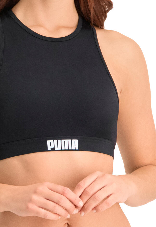 Góra od bikini Puma, racerback, czarnym 3/7