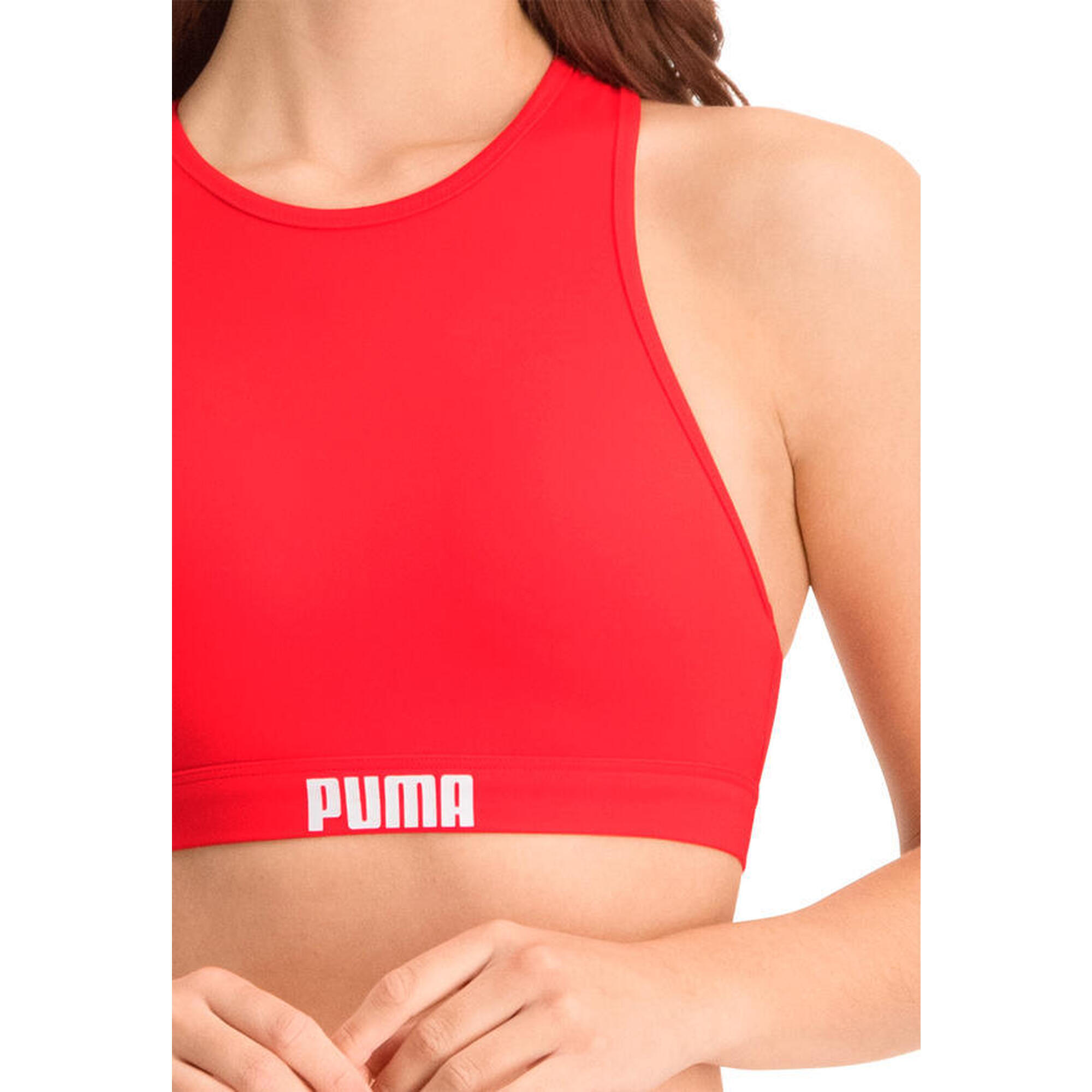 Bustiera femei Puma Swim Women Racerback Swim Top 1p, Rosu