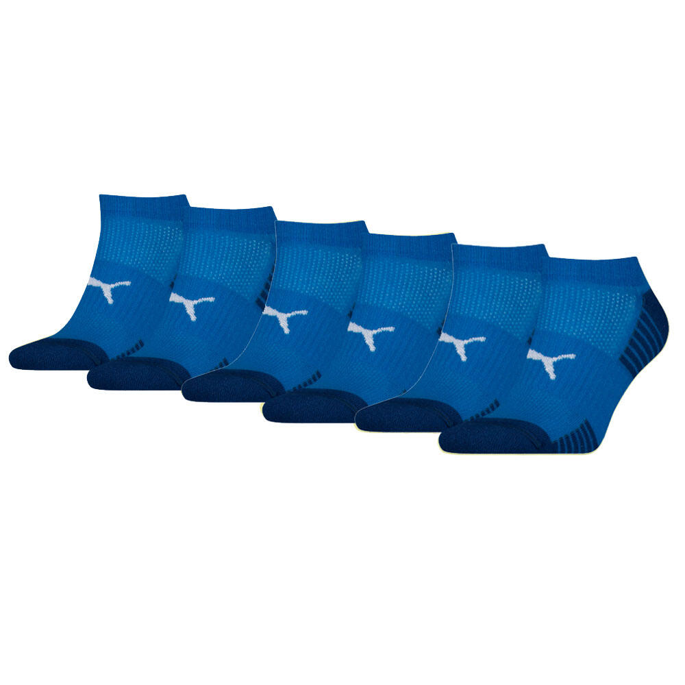 Puma - Socquettes De Sport Matelassées Bleu Puma (lot De 6 Paires) - Chaussettes - Bleu - 35/38 - Decathlon