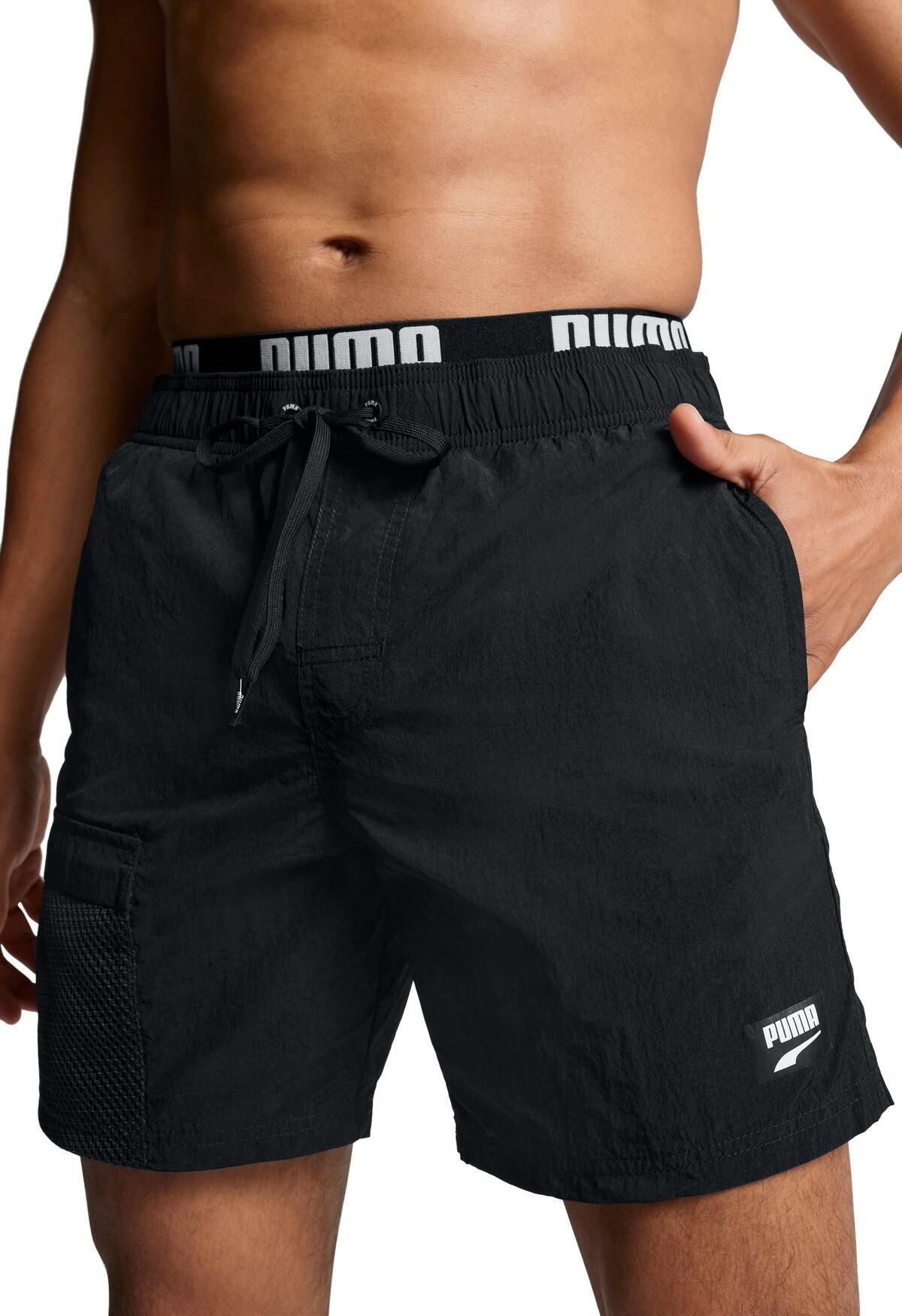 Short de bain utilitaire Mid Shorts pour homme PUMA Noir 3/6