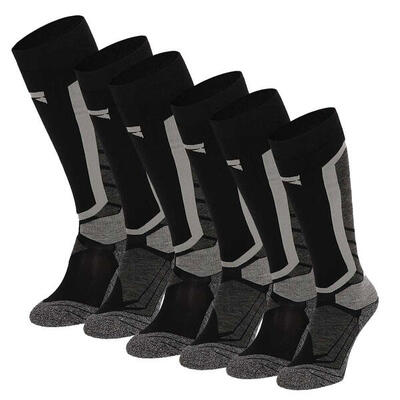 Xtreme snowboard sokken 6-pack multi black