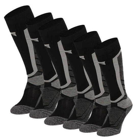 Xtreme Snowboard Chaussettes 6 paires Multi Noir