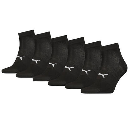 Chaussettes basses unisexes légères Noir PUMA (lot de 6 paires)