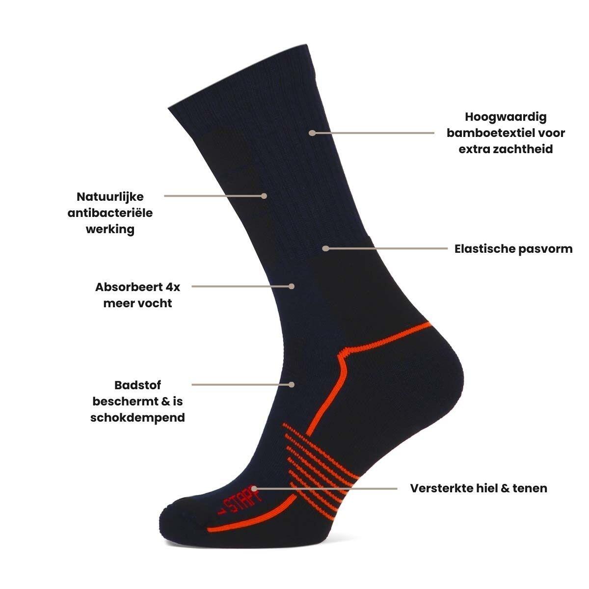 STAPP Wandersocken Active Outdoor Bamboo Marine 3er-Pack 3/3