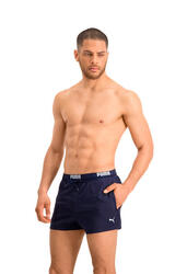 Short de Bain Homme - Marine - Logo Short