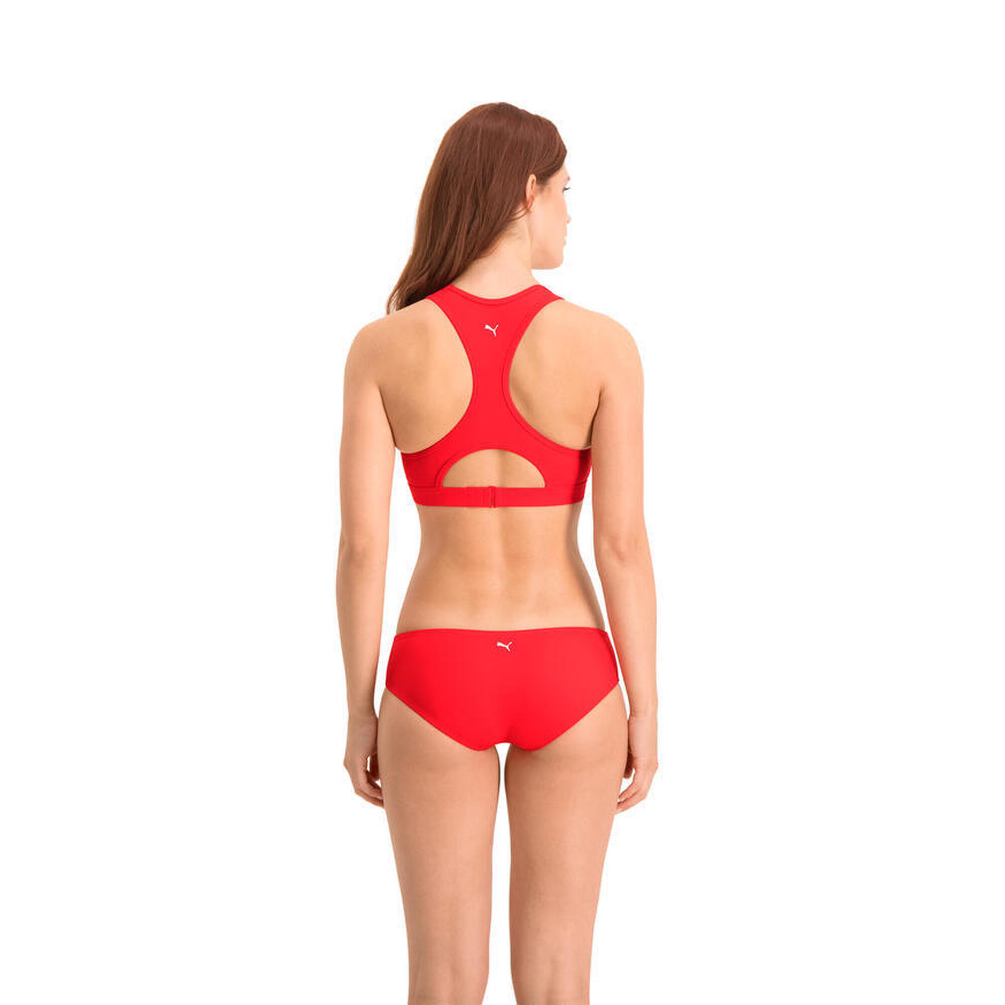 Bustiera femei Puma Swim Women Racerback Swim Top 1p, Rosu