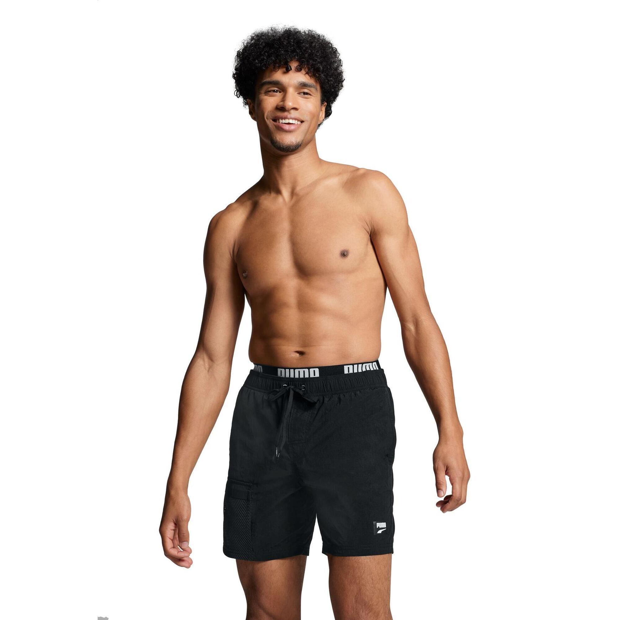 Puma - Short De Bain Utilitaire Mid Shorts Pour Homme Puma Noir - Short De Bain - Noir - 40 M - Decathlon