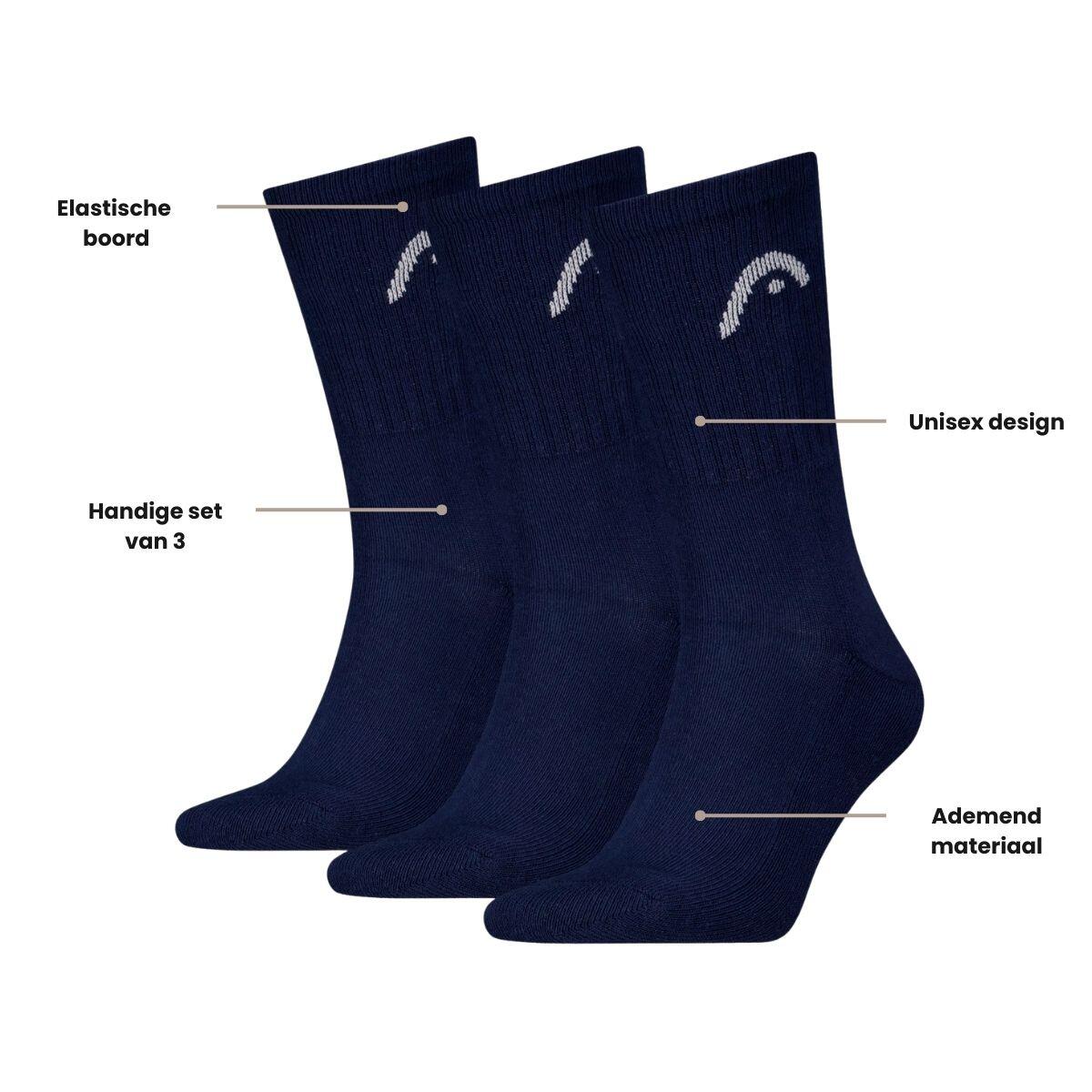 Sportsocken Training 12 Paar Marineblau 4/4