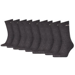 Chaussettes courtes unisexes PUMA Anthracite (lot de 9 paires)