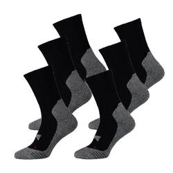 Xtreme Chaussettes de randonnée 6 paires Multicolore Noir
