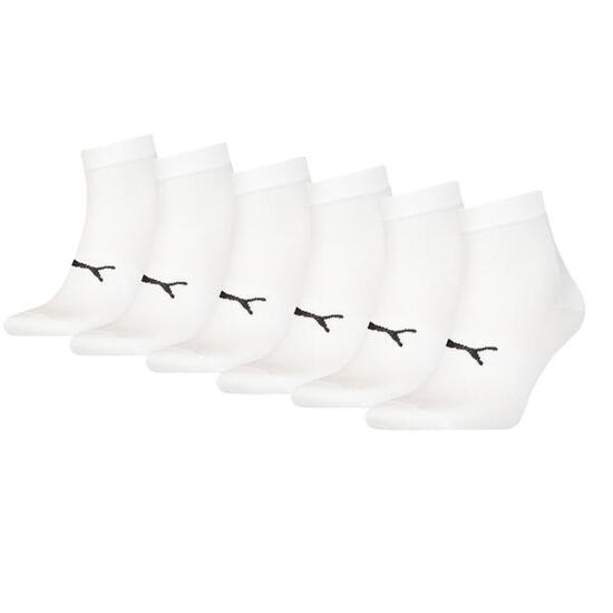 Chaussettes basses unisexes légères Blanche PUMA (lot de 6 paires)