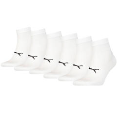 Chaussettes basses unisexes légères Blanche PUMA (lot de 6 paires)