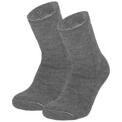 Heat Keeper Enfants chaussettes thermo-isolantes Grise