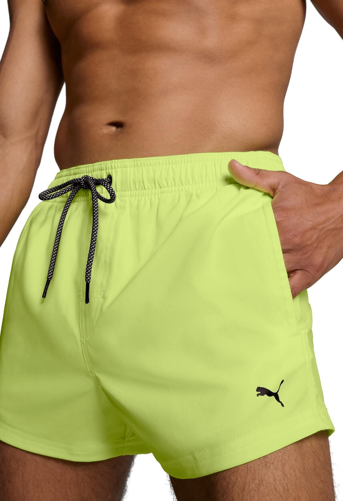 Puma Zwembroek Heren Short Fast Yellow 3/5