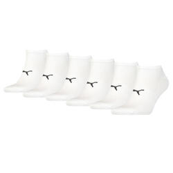 Socquettes de sport unisexes légères Blanche PUMA (lot de 6 paires)