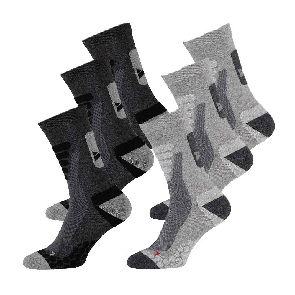 XTREME SOCKSWEAR   Xtreme Wandersocken 6er-Pack Multi Grau