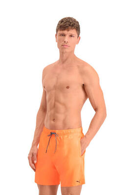 Puma zwembroek heren middel lang bright orange