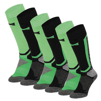 Xtreme snowboard sokken 6-pack multi green