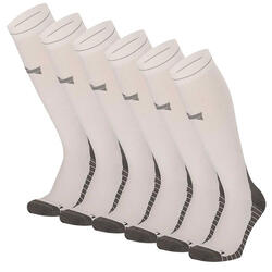 Xtreme Chaussettes de compression de course à pied 6 paires Multicolore Blanc