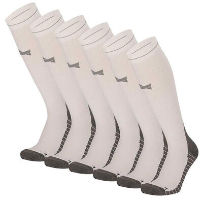 Xtreme compressie sokken hardlopen 6-pack multi white