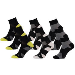 Xtreme Chaussettes de cyclisme Quarter 9 paires Multicolore Noir