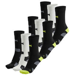 Xtreme Chaussettes de cyclisme Crew 9 paires Multicolore Noir