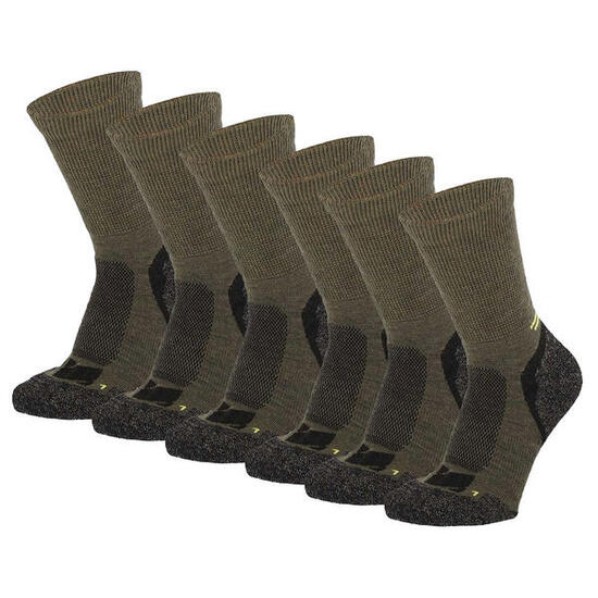 Chaussettes de randonnée Xtreme laine mérinos 6 paires Multi Vert