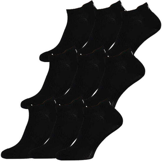 Xtreme Chaussettes de fitness 9 paires Noir