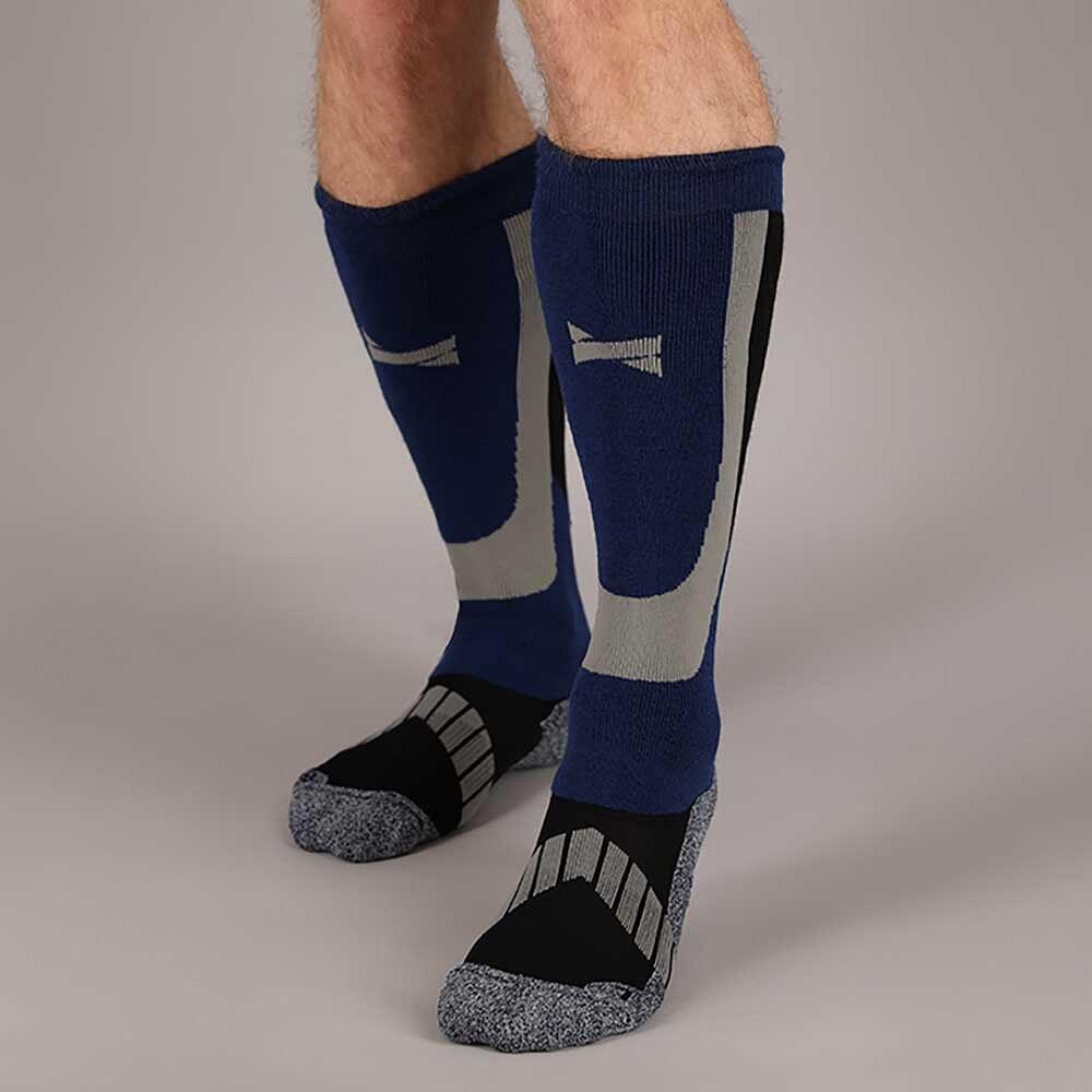 Skisocken / Snowboardsocken 2er-pack Herren und Damen - Merinowolle - Blau 3/6