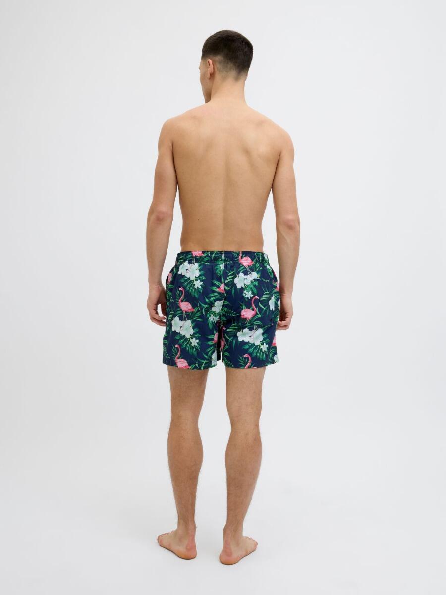 Short de bain homme JPSTMAUI Novelty AOP Navy Blazer 2/7