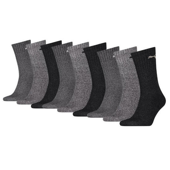 Chaussettes courtes unisexes PUMA Anthracite/Gris (lot de 9 paires)