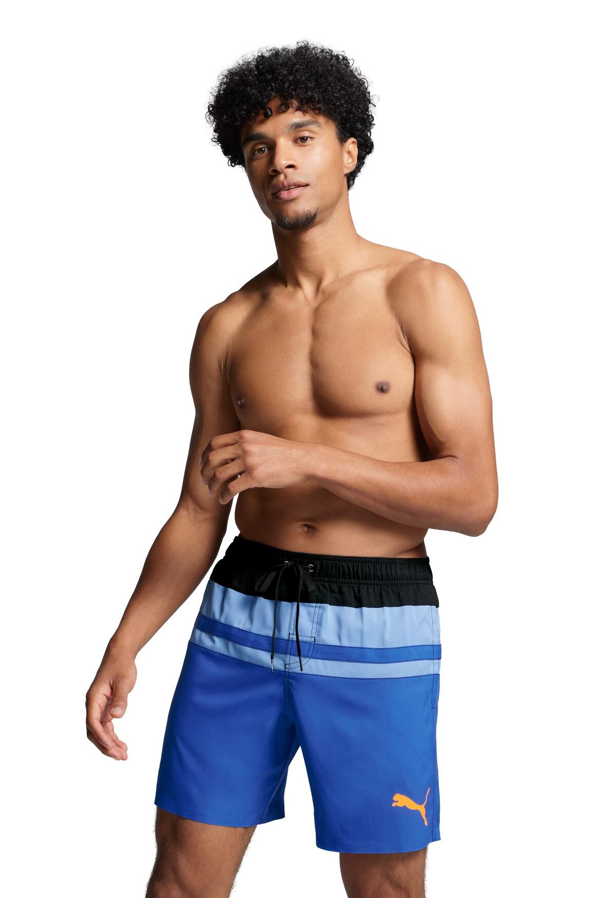 Short de bain mi-long pour homme PUMA Heritage Benjamin Bleu 1/5
