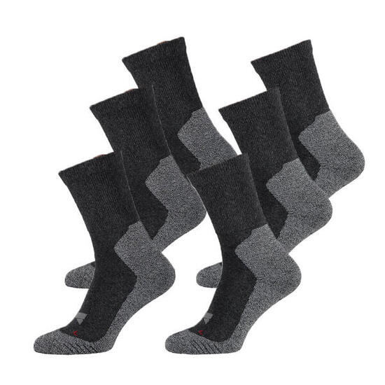 Xtreme Chaussettes de randonnée 6 paires Multicolore Anthracite