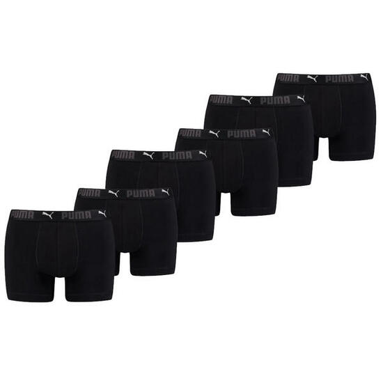 Boxer sport en coton pour hommes PUMA Noir (lot de 6)