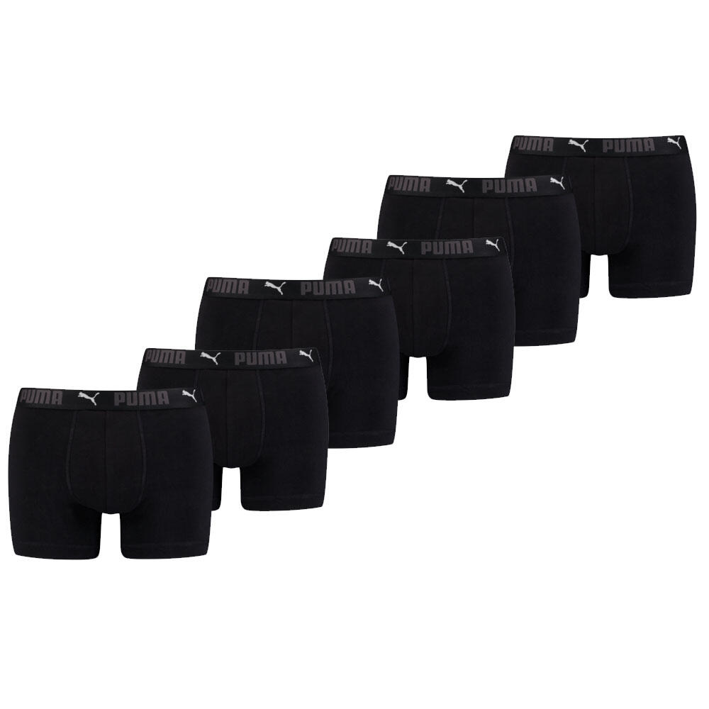 Puma - Boxer Sport En Coton Pour Hommes Puma Noir (lot De 6) - Slip Shorty - Noir - Petit - Decathlon