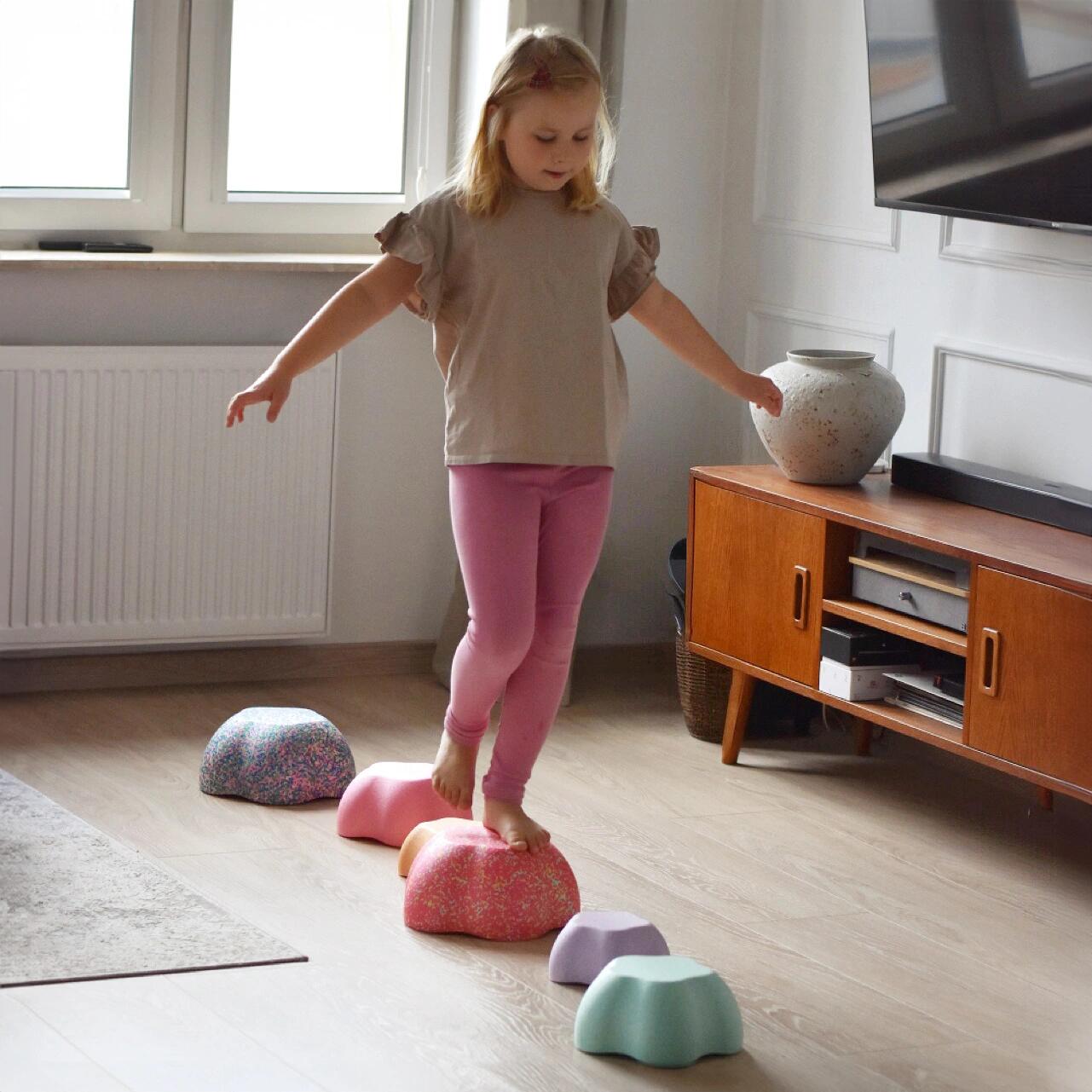 Ścieżka sensoryczna do ćwiczeń równowagi dla dzieci Majestic Sport 5 szt. 6/7