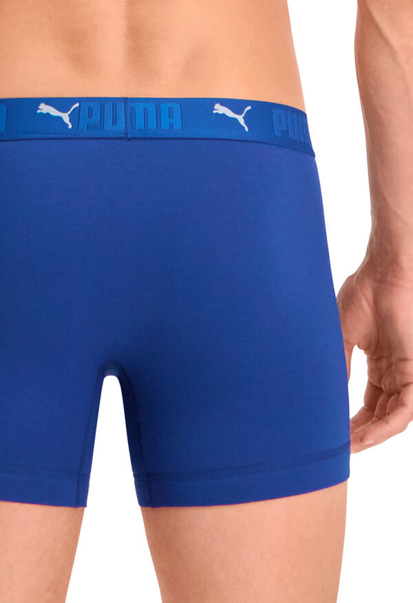 Puma Sportowe bokserki bawełniane, 6 szt. Niebieskie 6/7