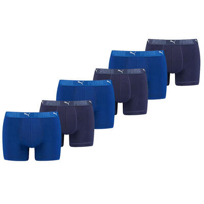 Puma sport boxershorts katoen 6-pack blauw