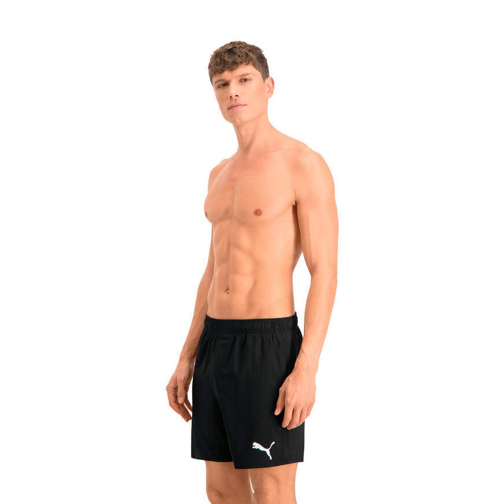 Pantaloni scurti barbati Puma Swim Men Mid Shorts 1p, Negru