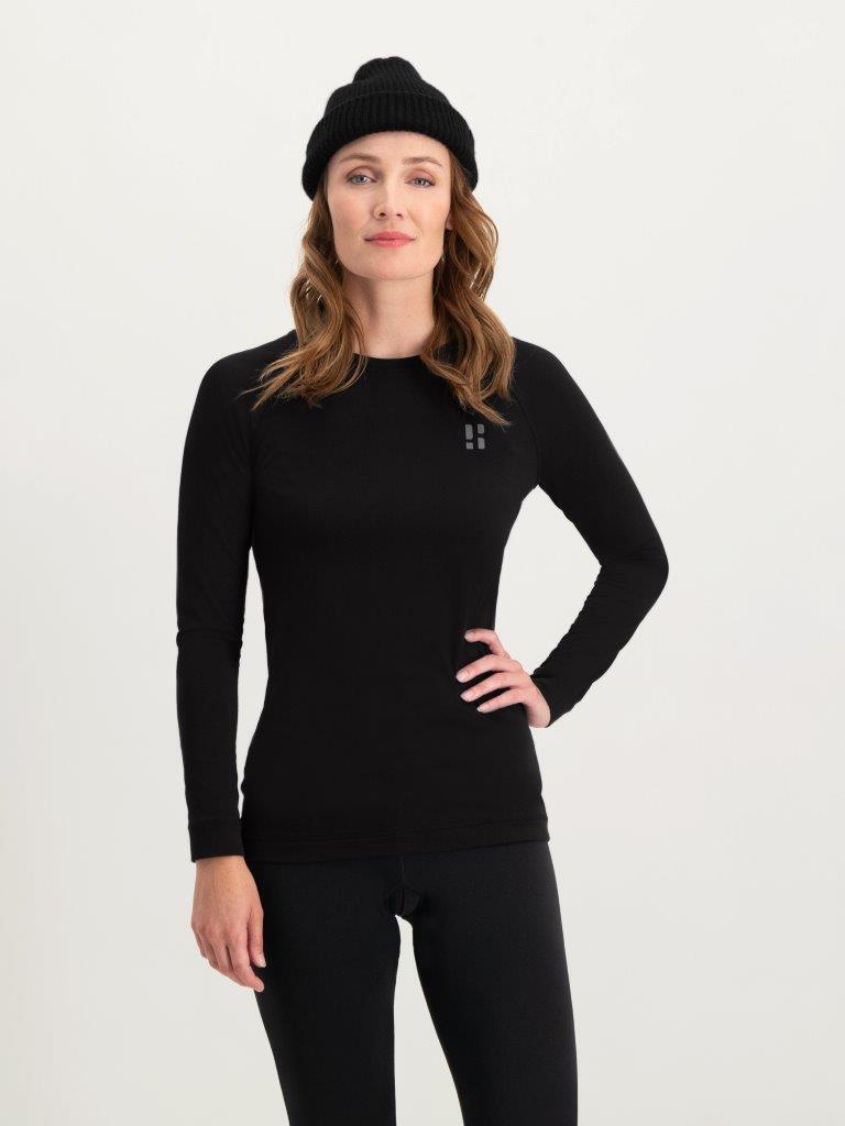 Poederbaas chemise thermique femme léger noir 3/7
