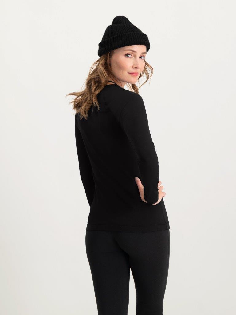 Poederbaas chemise thermique femme léger noir 5/7