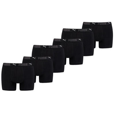 Puma sport boxershorts katoen 6-pack zwart
