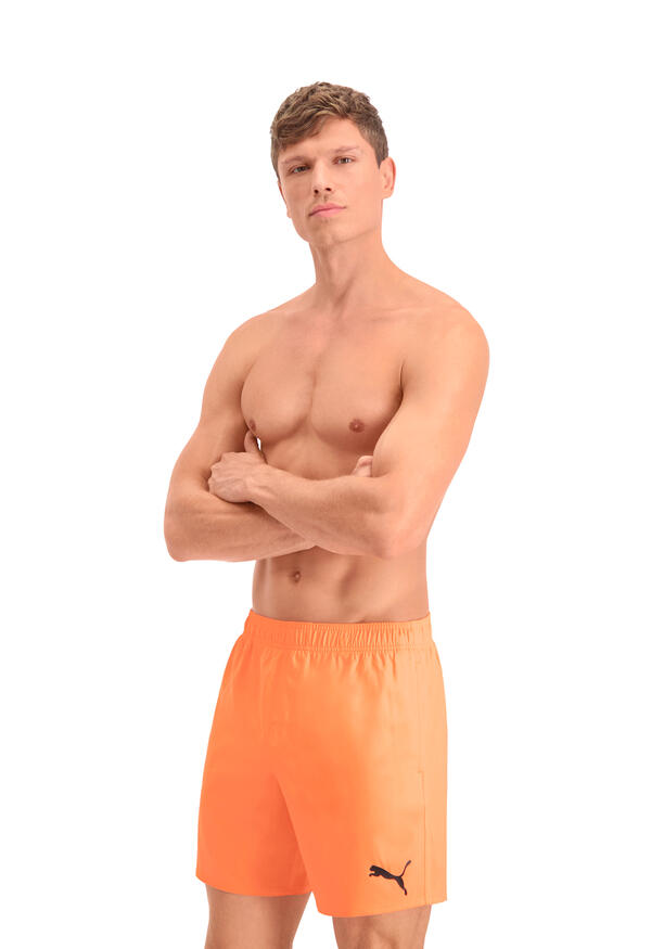 Short semi-long pour homme PUMA Swim Birhgt Orange 1/7