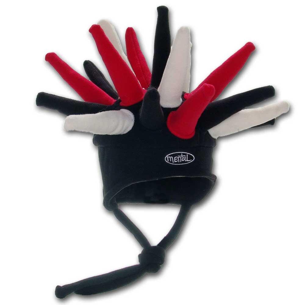 Hellraiser Spikey Cool Ski Hat - Youth Size. Ages 2-8.-Black/Red/Vanilla