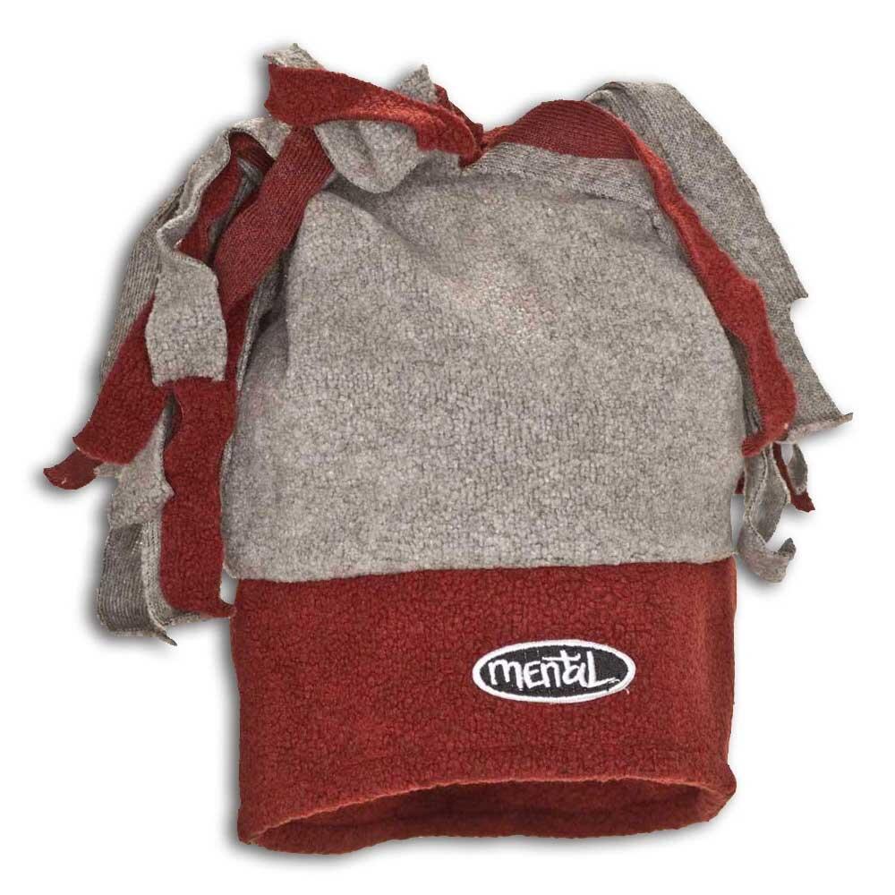 Hippie Chic Funky Fleece Winter Hat - Youth-Mauve/Gray