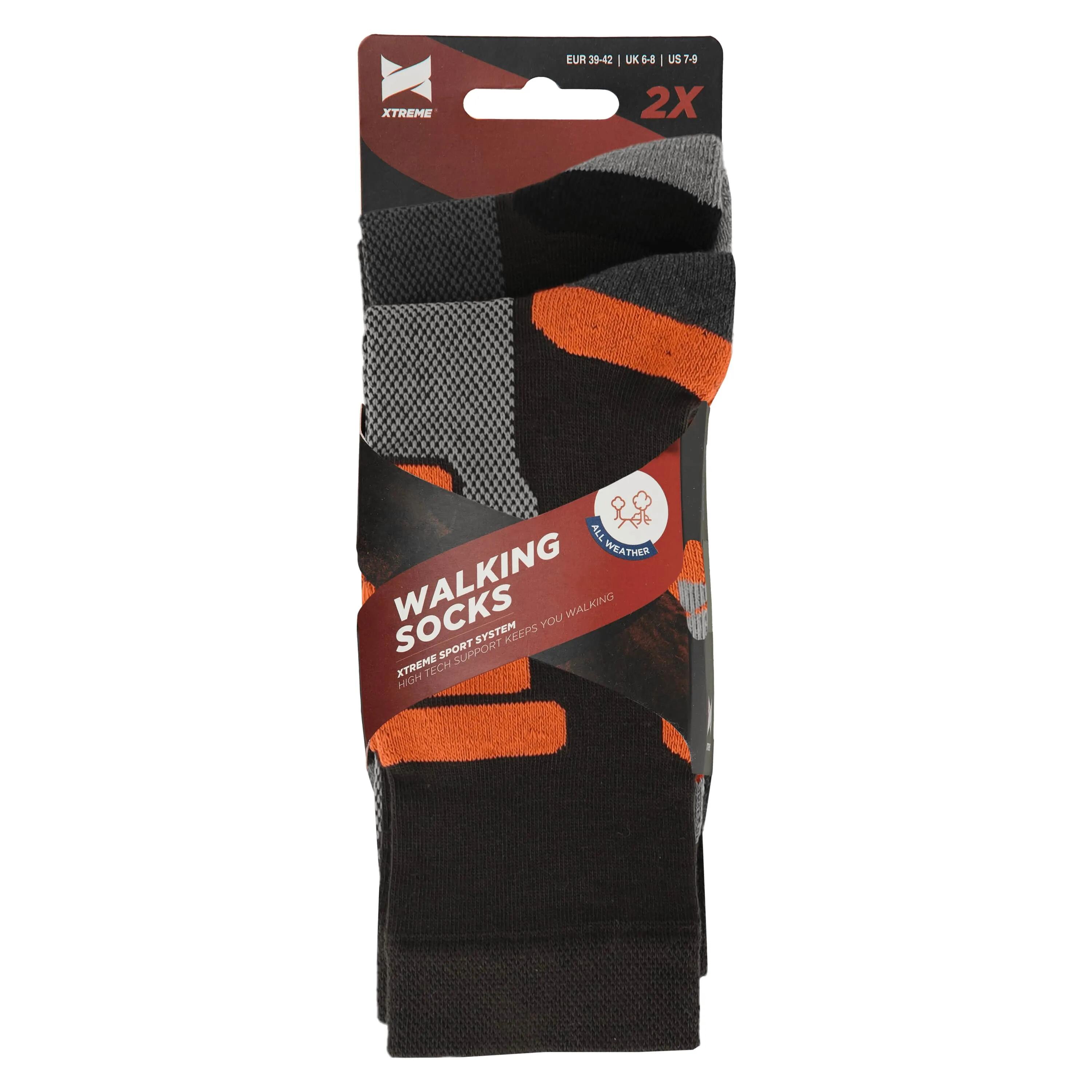 Calcetines de senderismo Coolmax® caña media 6 pares – Verde 6/7
