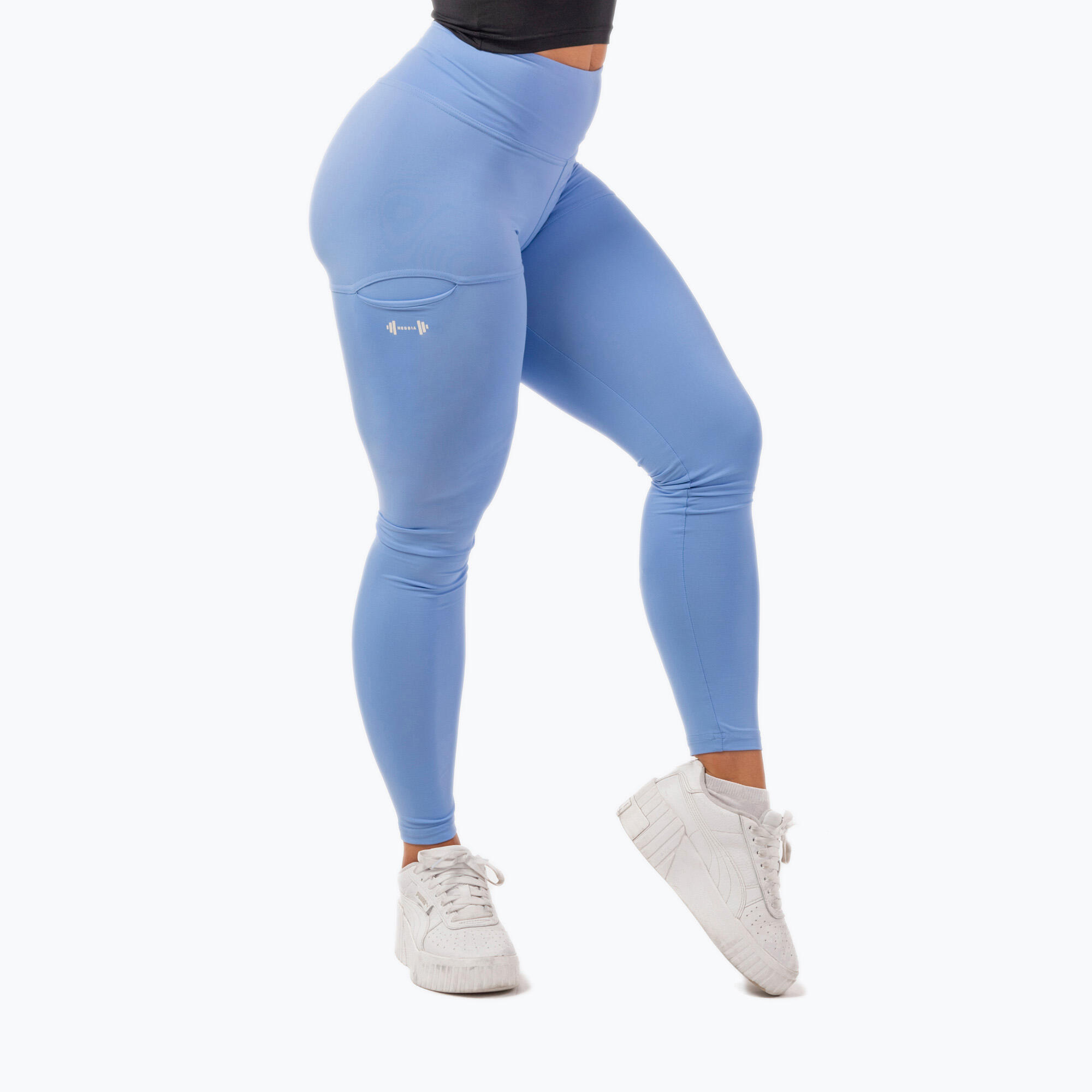 Legginsy fitness damskie NEBBIA Active High-Waist Smart Pocket 5/5