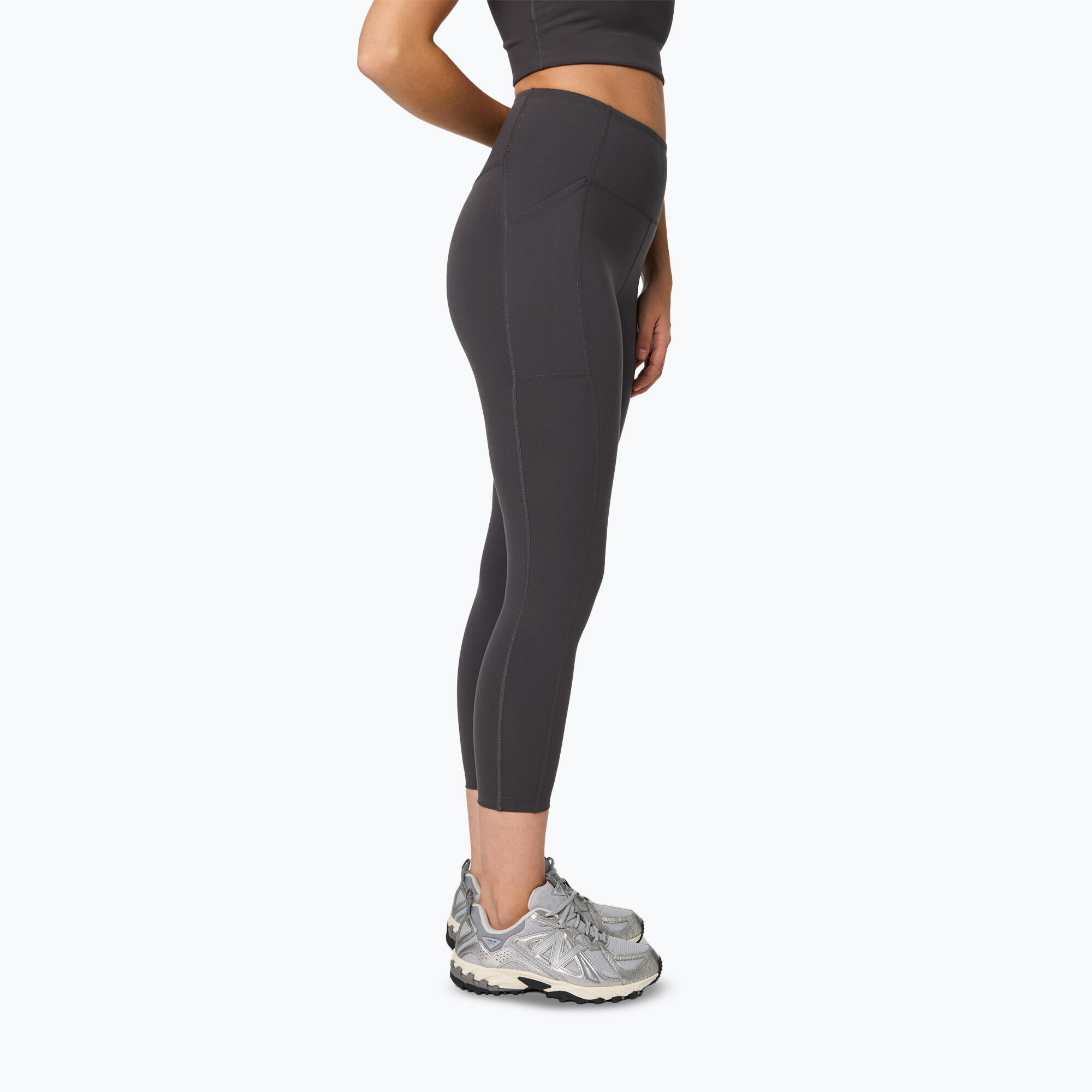 Legginsy wysoka talia 7/8 z kieszenią dla kobiet Girlfriend Collective 4/5