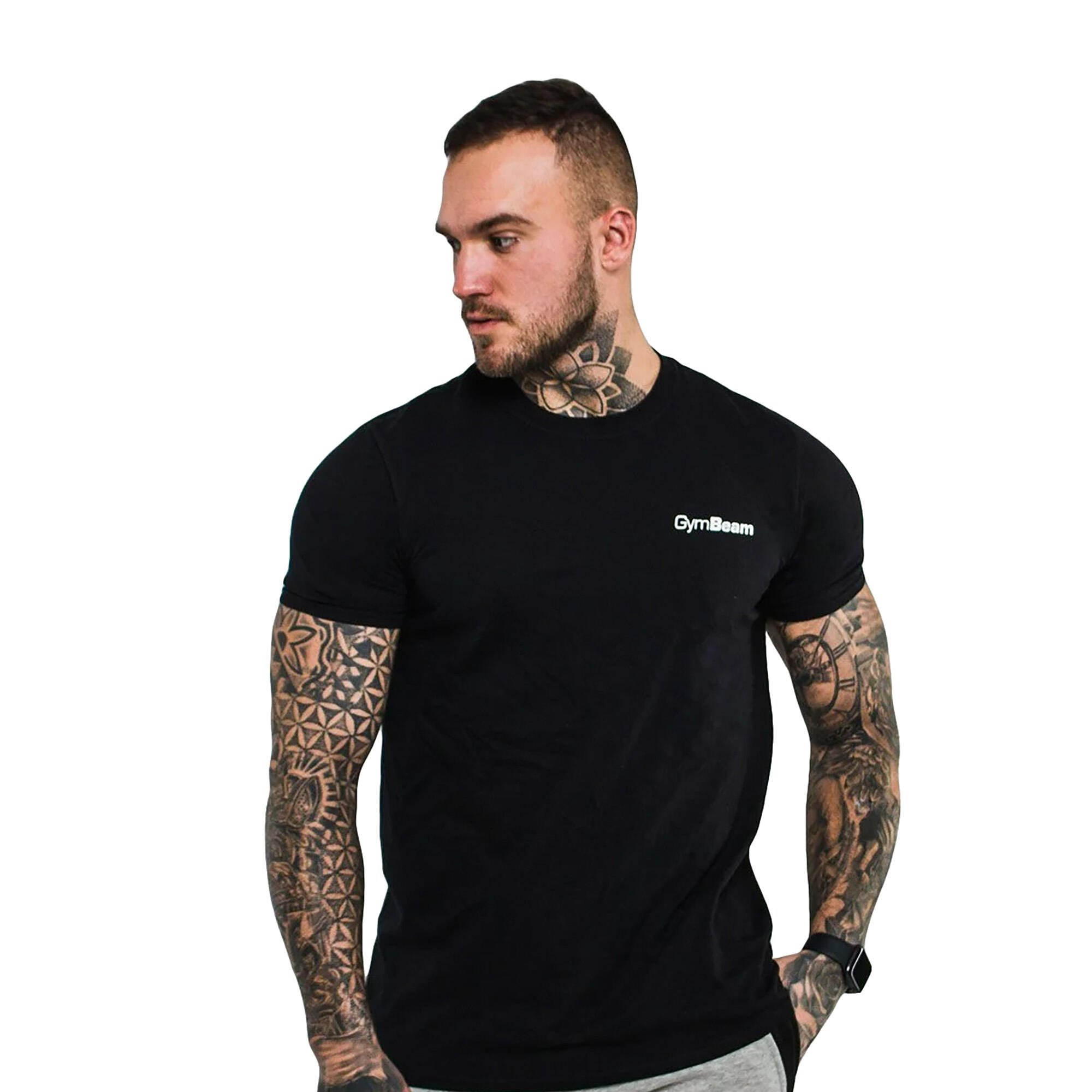T-shirt uomo regular nera Basic 5/6